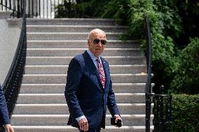 President Biden Leaves The White House