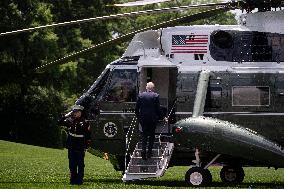 President Biden Leaves The White House