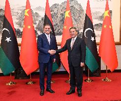 CHINA-BEIJING-LI QIANG-LIBYAN PM-MEETING (CN)