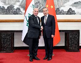 CHINA-BEIJING-WANG YI-IRAQ-DEPUTY PM-MEETING (CN)