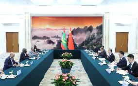 CHINA-BEIJING-WANG YI-MAURITANIA-FM-MEETING (CN)