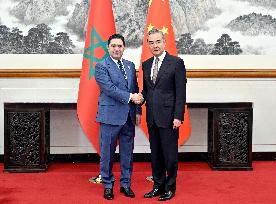 CHINA-BEIJING-WANG YI-MOROCCAN FM-MEETING (CN)