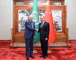 CHINA-BEIJING-WANG YI-ARAB LEAGUE-GHEIT-MEETING (CN)