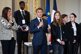 Award ceremony No to bullying at the Elysee - Paris