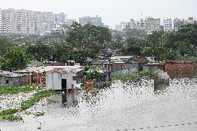 Flooded Heavy Rains After Cyclone Remal Landfall In Dhaka