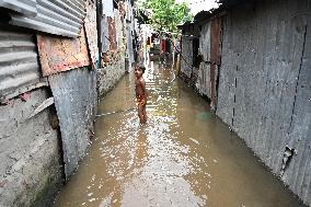 Flooded Heavy Rains After Cyclone Remal Landfall In Dhaka