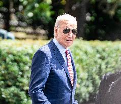 President Joe Biden Departs The White House To Head To Philadelphia