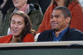 Celebrities In Stands During The 2024 French Open - Village Day Four NB