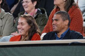 Celebrities In Stands During The 2024 French Open - Village Day Four NB