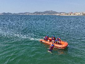 Sea Rescue Training in Yantai