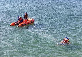 Sea Rescue Training in Yantai