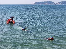 Sea Rescue Training in Yantai