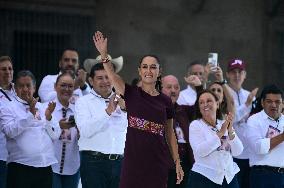 Claudia Sheinbaum Holds Final Rally - Mexico City