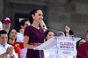 Claudia Sheinbaum Holds Final Rally - Mexico City