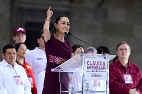 Claudia Sheinbaum Holds Final Rally - Mexico City