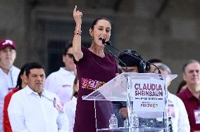 Claudia Sheinbaum Holds Final Rally - Mexico City