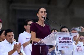 Claudia Sheinbaum Holds Final Rally - Mexico City