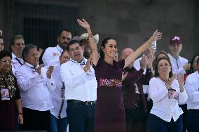 Claudia Sheinbaum Holds Final Rally - Mexico City