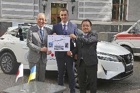 Japan donates vehicles to Ukraine