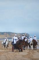 The Olympic Flame Makes A Stop On Omaha Beach - Normandy