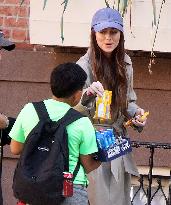 Dakota Johnson On Set - NYC