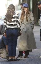 Dakota Johnson On Set - NYC