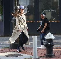 Dakota Johnson On Set - NYC