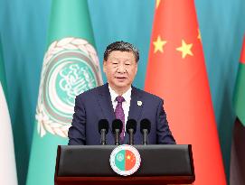 CHINA-BEIJING-XI JINPING-10TH MINISTERIAL CONFERENCE OF THE CHINA-ARAB STATES COOPERATION FORUM-OPENING CEREMONY-KEYNOTE...