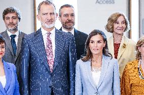 Royals At Meeting With Royal Board Of Royal Collections - Madrid