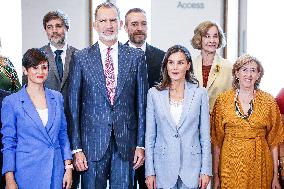 Royals At Meeting With Royal Board Of Royal Collections - Madrid