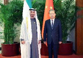 CHINA-BEIJING-ZHAO LEJI-UAE-PRESIDENT-MEETING (CN)
