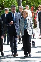 Queen Sofia Attends Presentation Of Two New Pandas At Zoo - Madrid