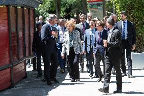 Queen Sofia Attends Presentation Of Two New Pandas At Zoo - Madrid