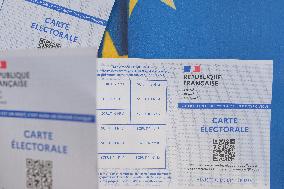 Illustration Of Electoral Card For European Elections - France