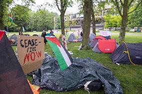 Students Protest At Eindhoven University For Palestine