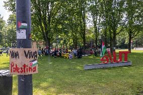 Students Protest At Eindhoven University For Palestine