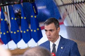 Prime Minister Of Spain At The European Council Summit
