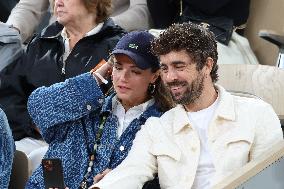 Celebrities In Stands During The 2024 French Open - Village Day Five NB