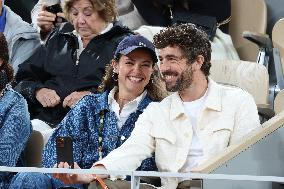 Celebrities In Stands During The 2024 French Open - Village Day Five NB