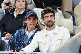 Celebrities In Stands During The 2024 French Open - Village Day Five NB