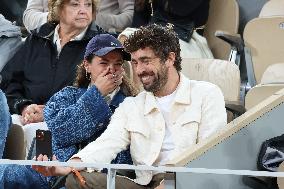 Celebrities In Stands During The 2024 French Open - Village Day Five NB