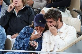 Celebrities In Stands During The 2024 French Open - Village Day Five NB