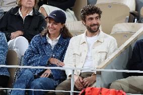 Celebrities In Stands During The 2024 French Open - Village Day Five NB