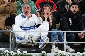 Celebrities In Stands During The 2024 French Open - Village Day Five NB