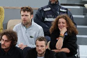 Celebrities In Stands During The 2024 French Open - Village Day Five NB