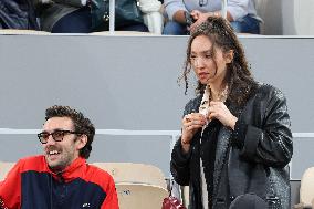 Celebrities In Stands During The 2024 French Open - Village Day Five NB