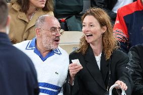 Celebrities In Stands During The 2024 French Open - Village Day Five NB