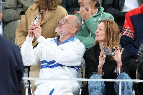 Celebrities In Stands During The 2024 French Open - Village Day Five NB