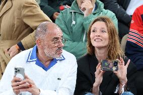 Celebrities In Stands During The 2024 French Open - Village Day Five NB