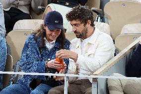 Celebrities In Stands During The 2024 French Open - Village Day Five NB